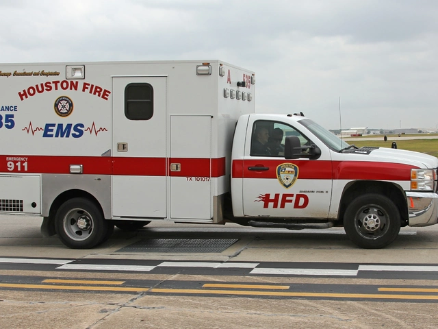 Can a family member ride in the back of an ambulance?